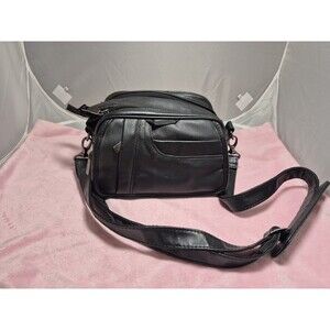 Hi-Pro Genuine Leather Camera Carrying Case/Storage Bag - Black (2045S)